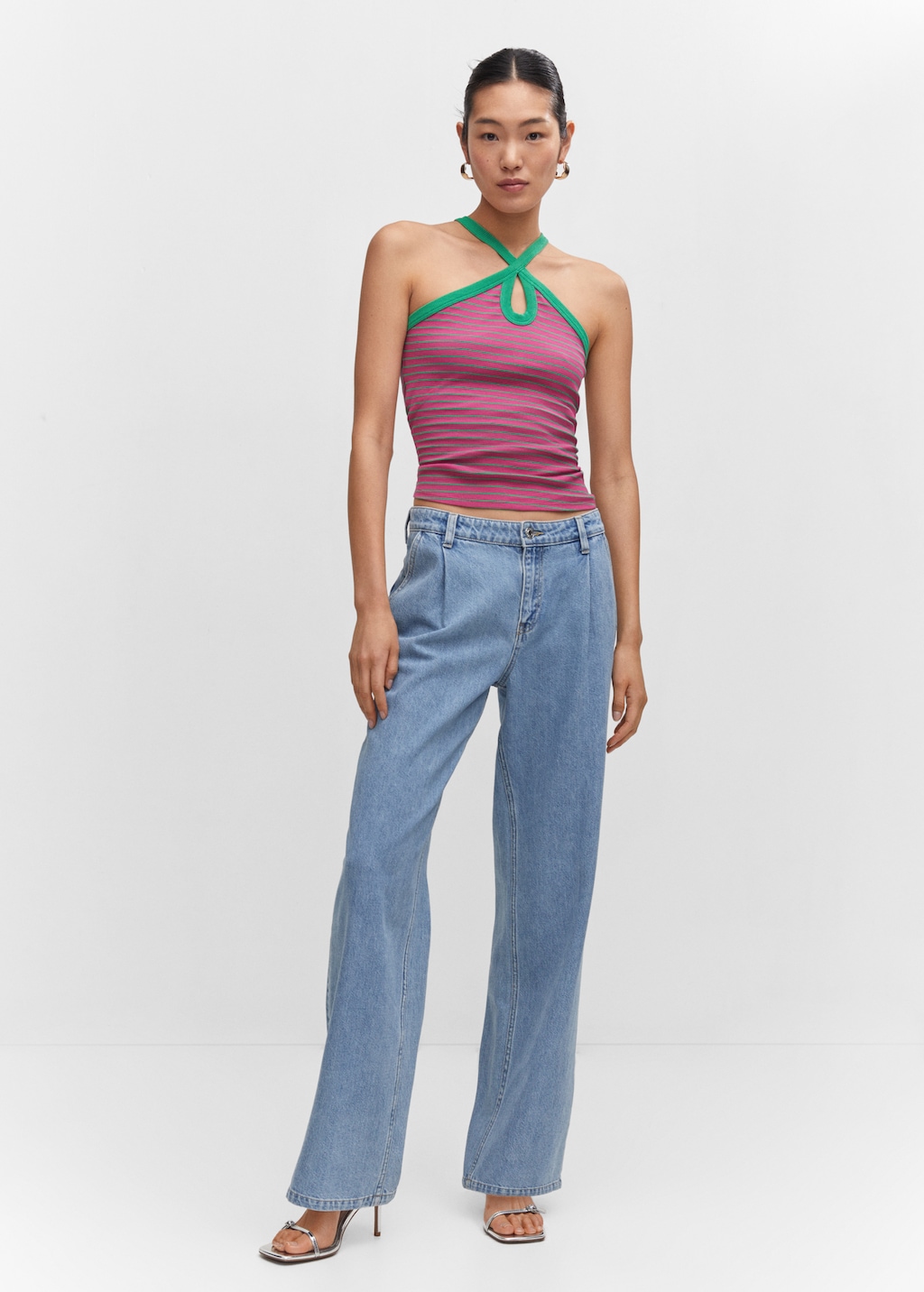 Halter-neck knitted top - General plane