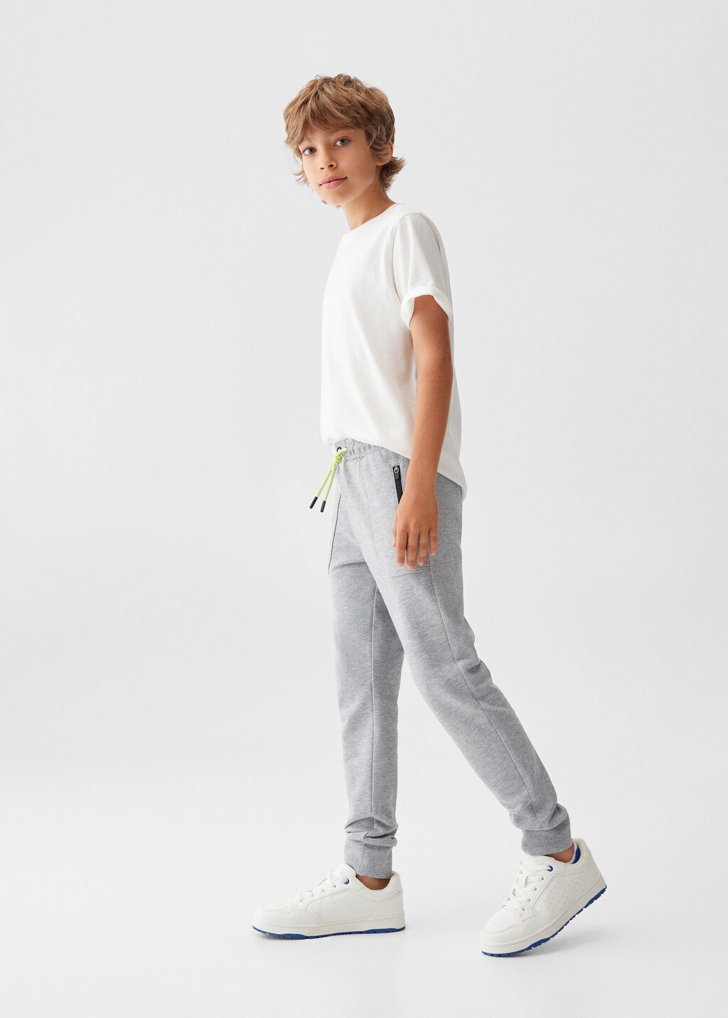 Cotton jogger-style trousers - General plane