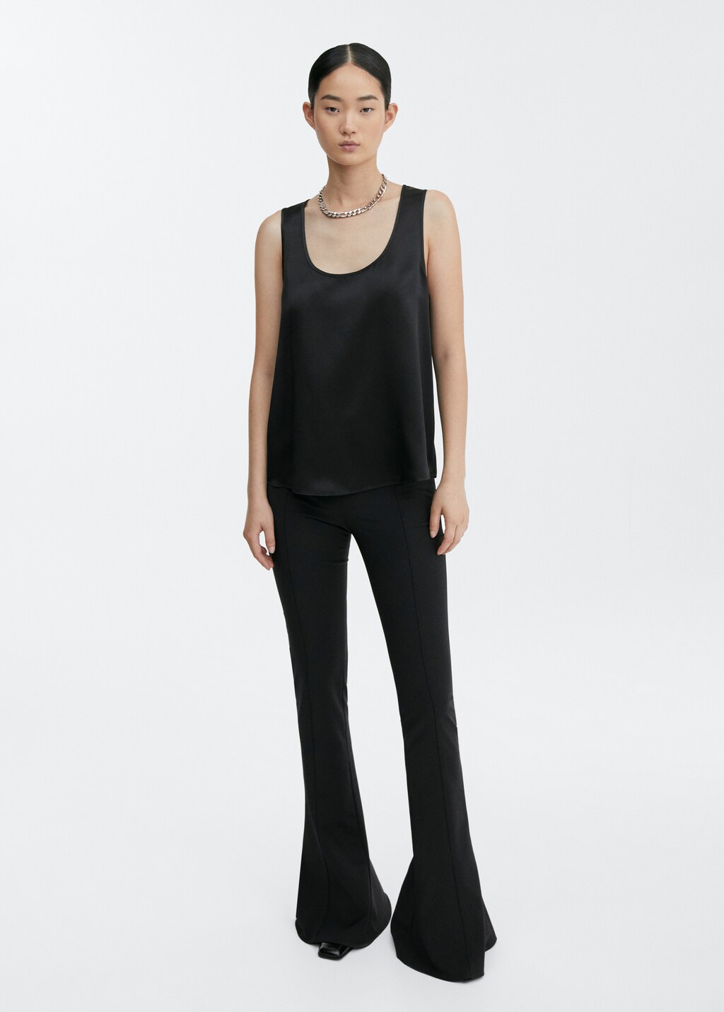 Silk top with wide straps - General plane