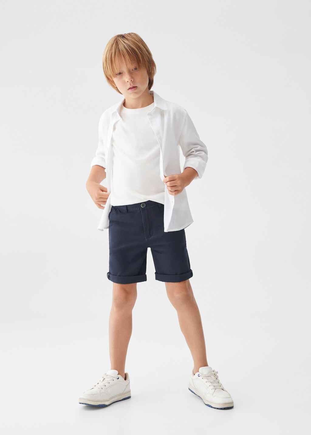 Cotton Bermuda shorts - General plane