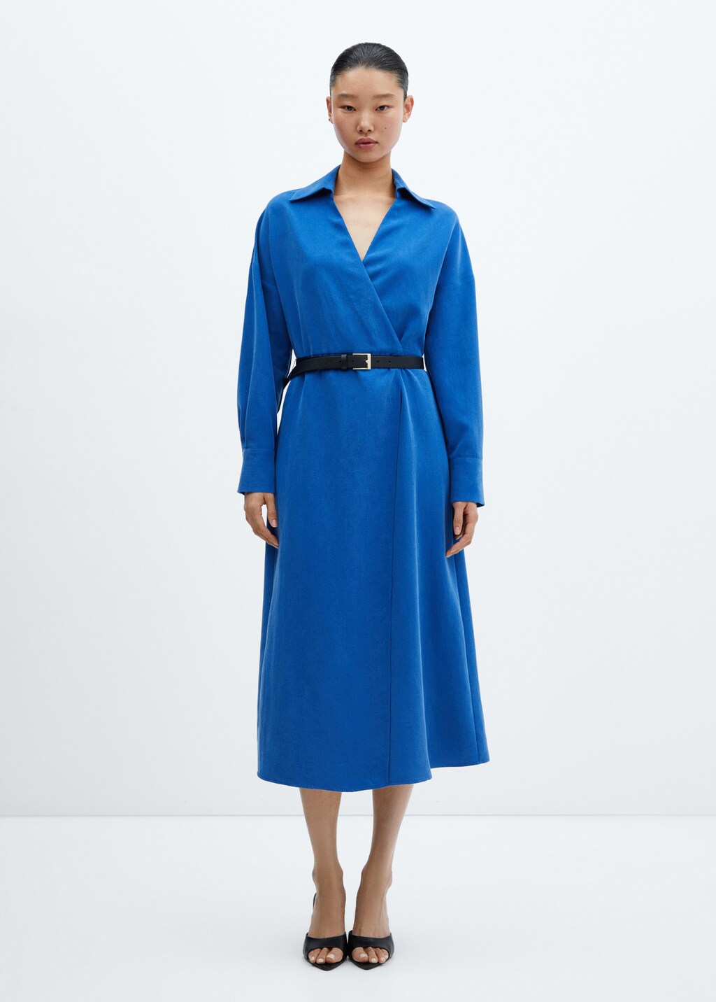 Belt shirt dress - General plane