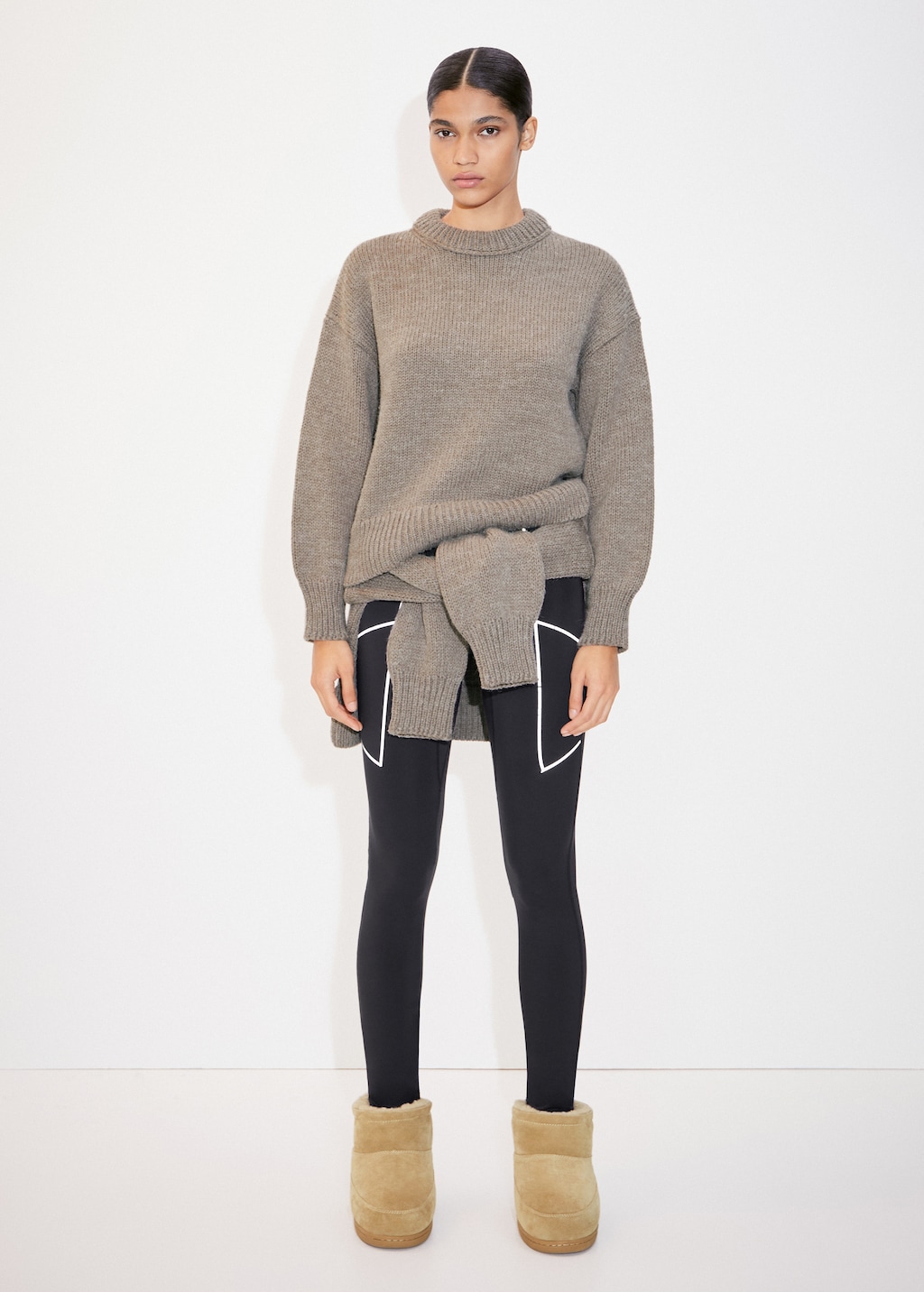 Leggings with zipped hem  - General plane