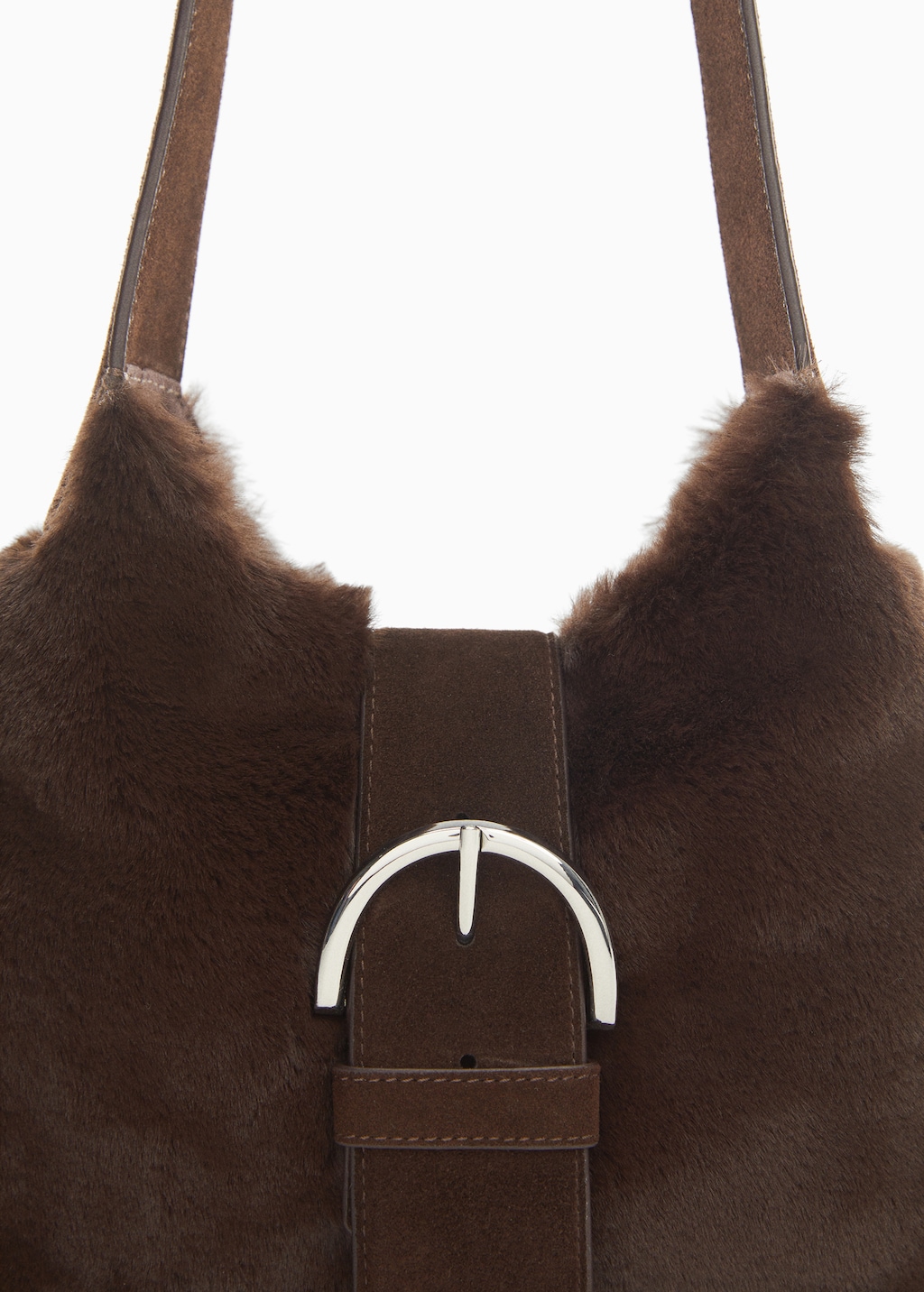 Leather-effect bag with buckle - Details of the article 1