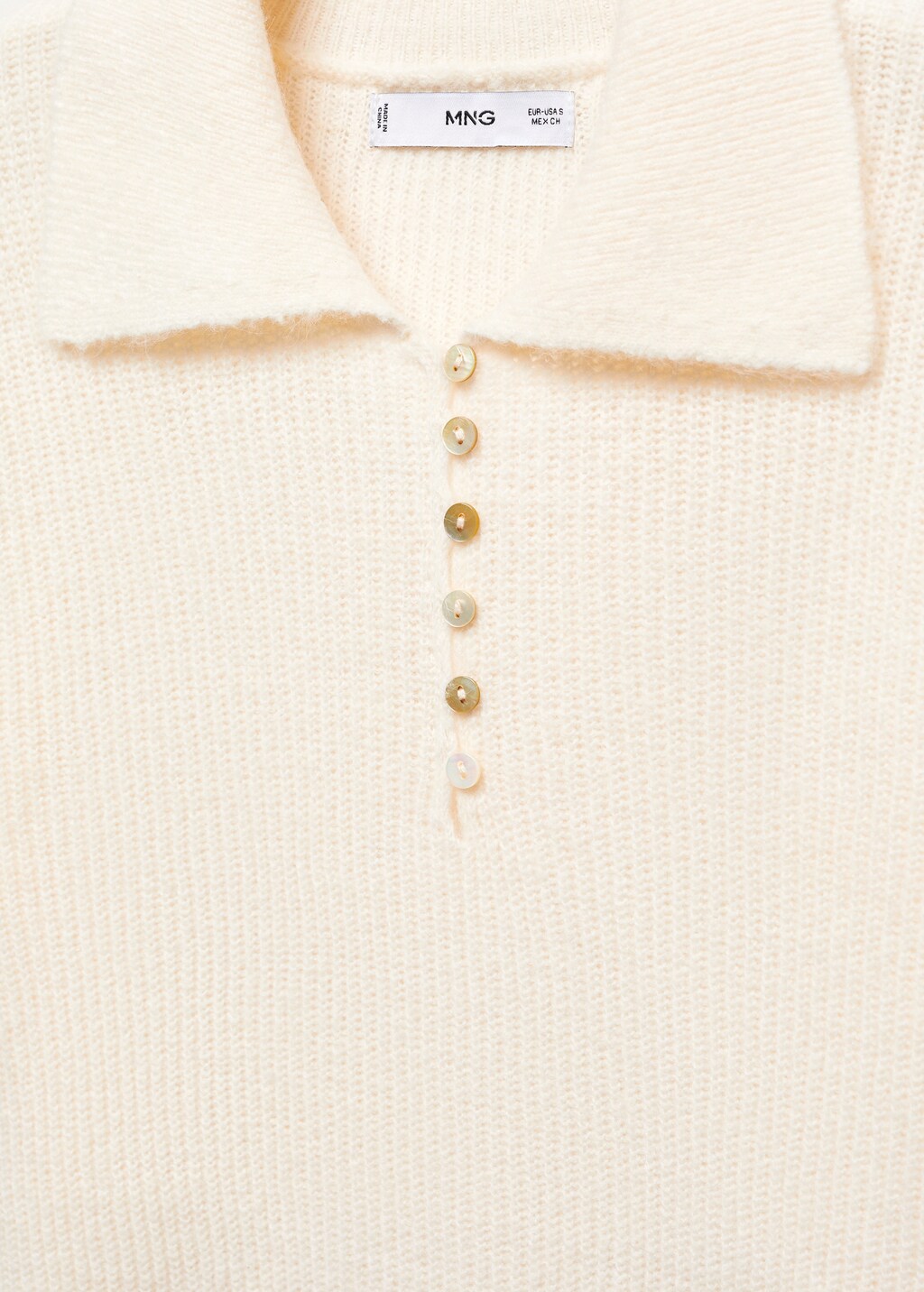 Polo-neck knitted sweater - Details of the article 8