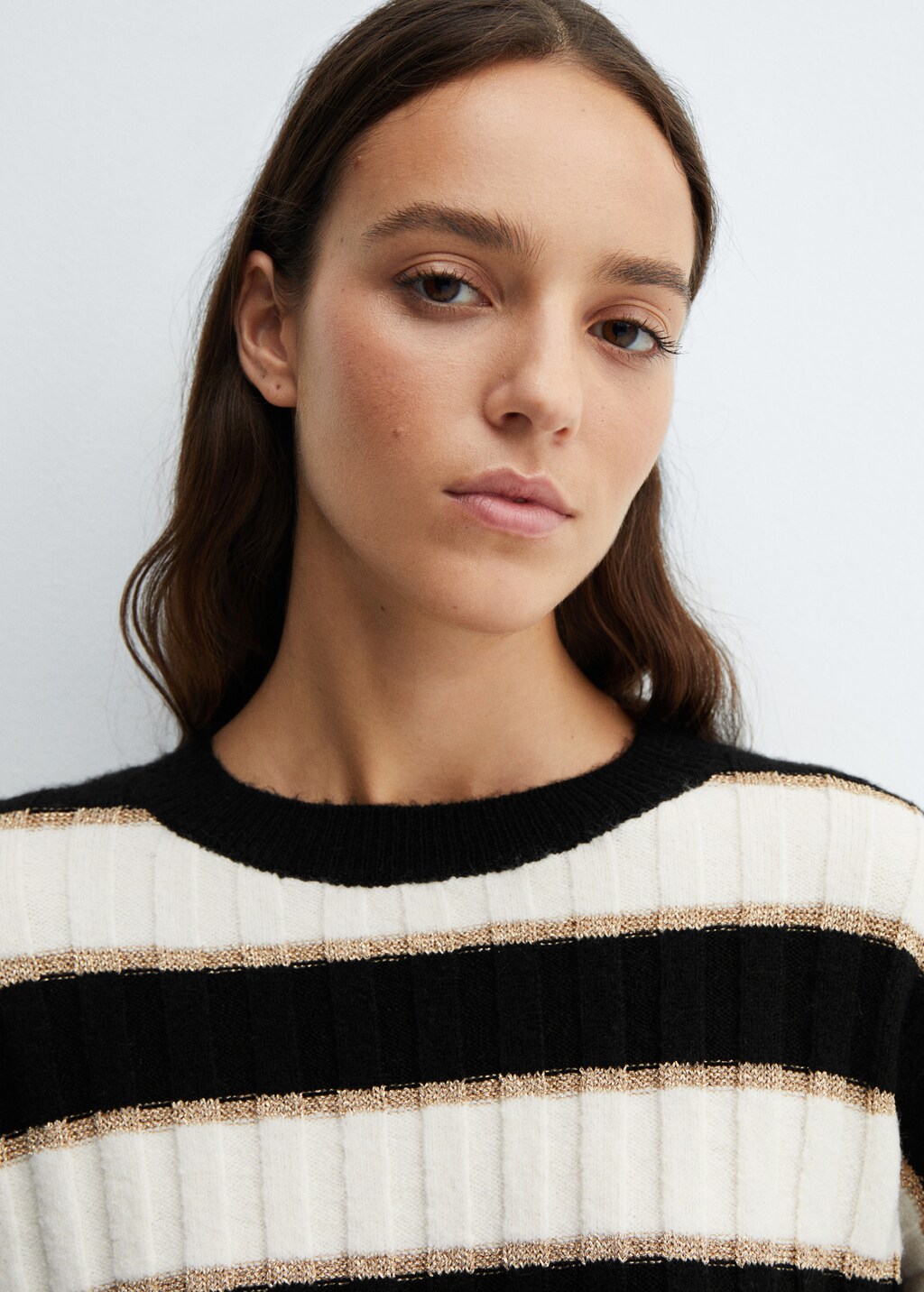 Lurex details striped sweater - Details of the article 1