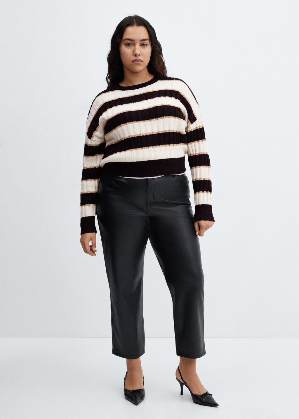 Lurex details striped sweater - Details of the article 3