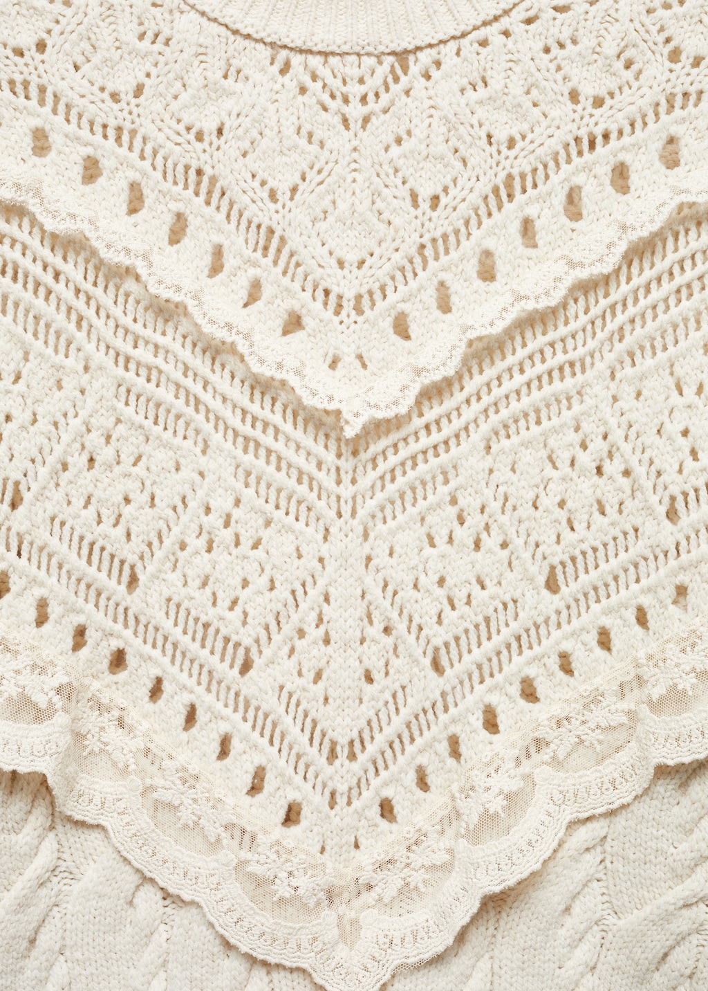 Knitted sweater with openwork details - Details of the article 8