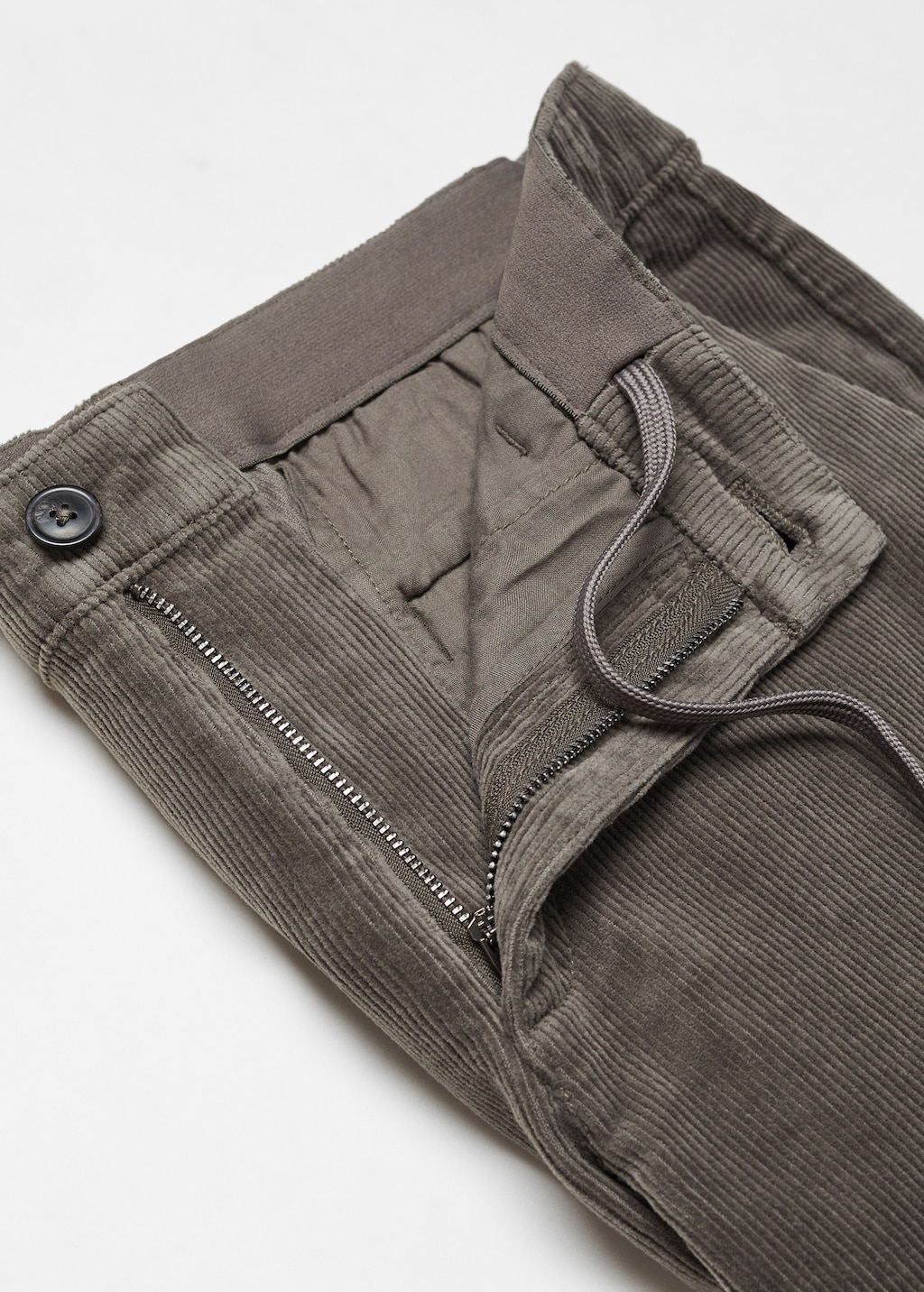 Micro-corduroy slim-fit trousers - Details of the article 8