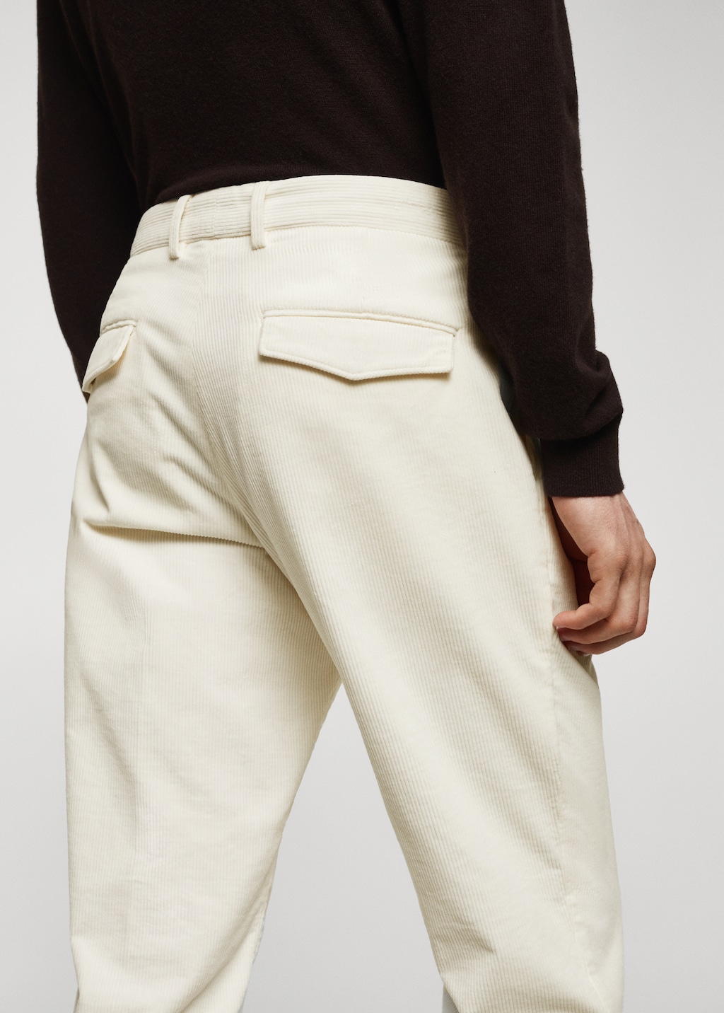 Pleated corduroy trousers - Details of the article 4