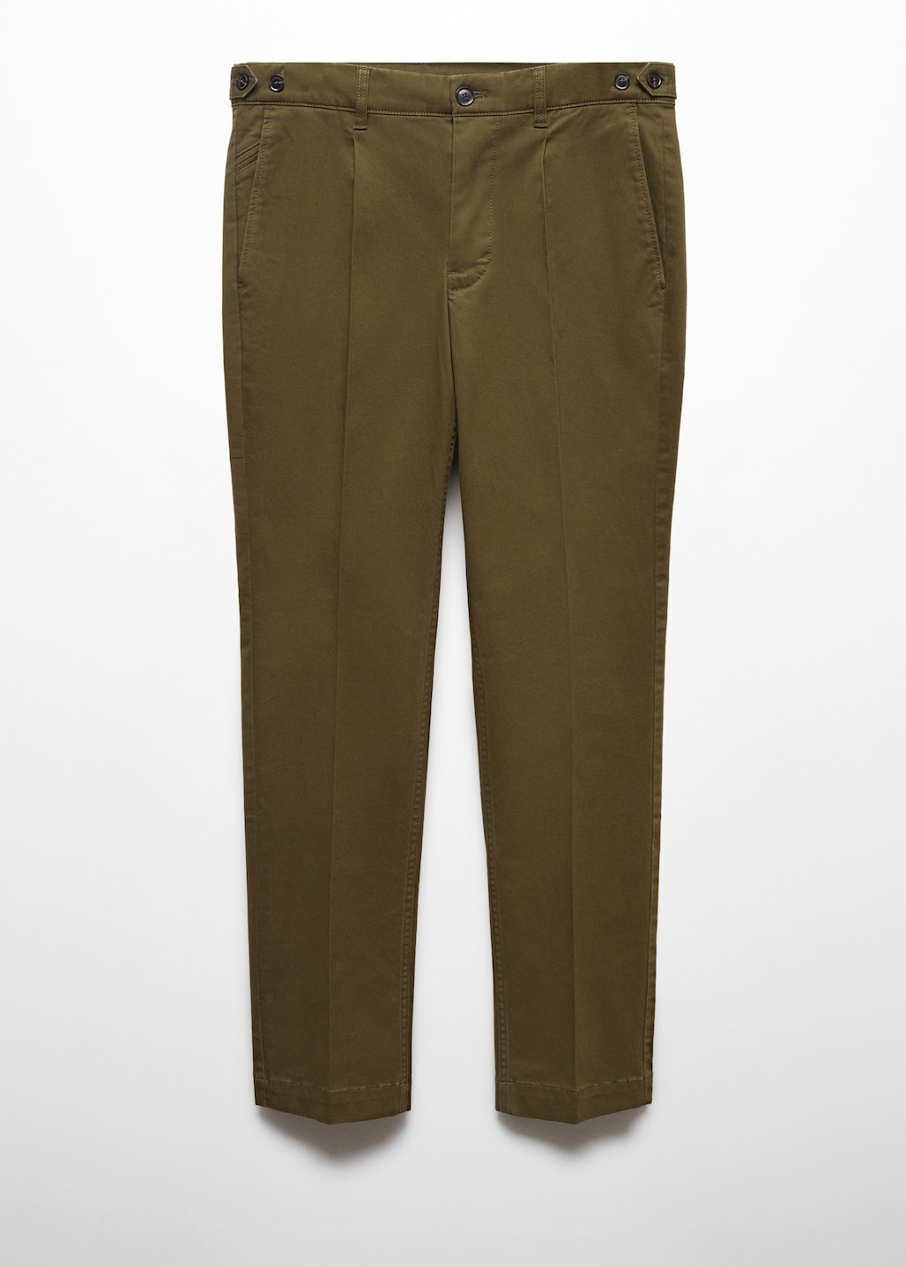 Pleated slim fit chinos - Article without model