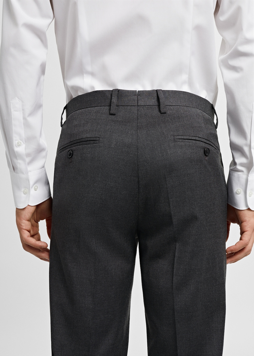 Slim fit suit trousers - Details of the article 4