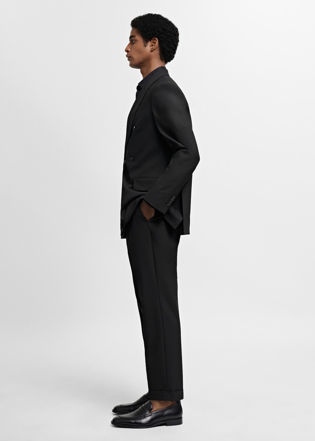 Slim fit suit trousers - Details of the article 2