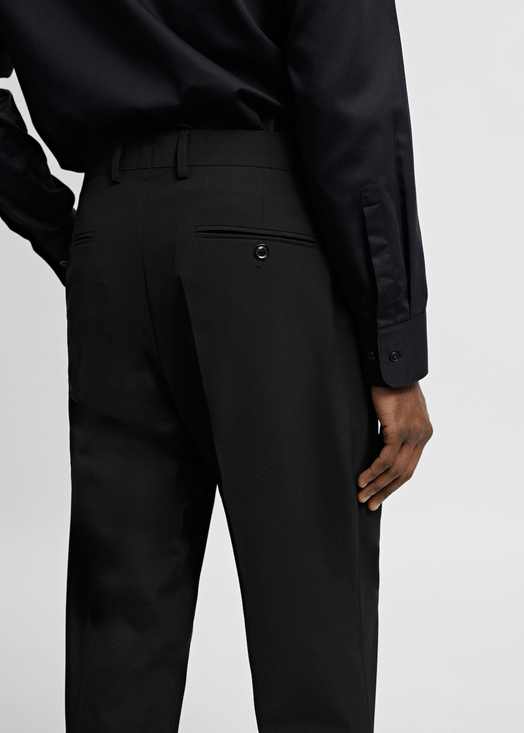 Slim fit suit trousers - Details of the article 4