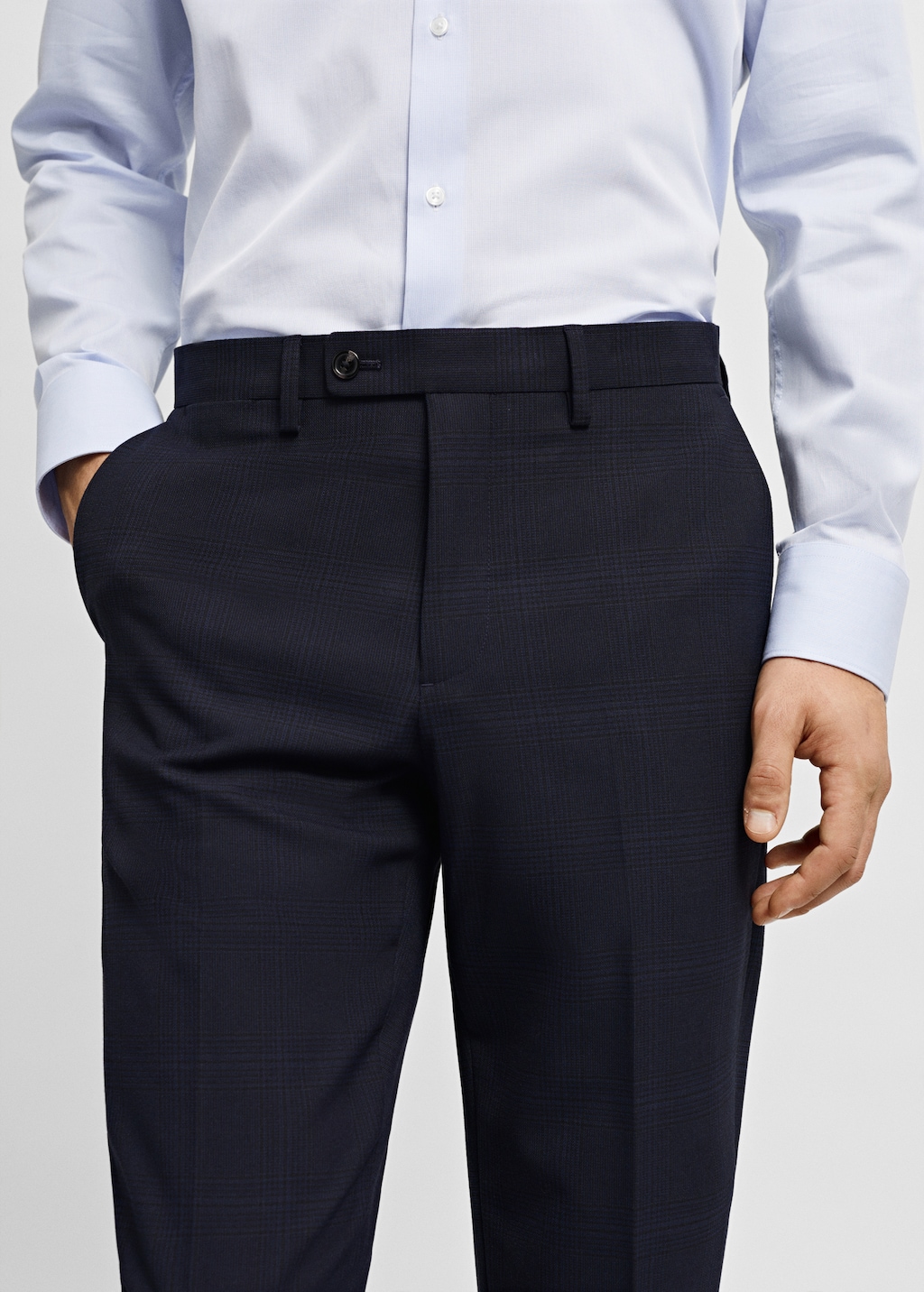 Super Slim Fit-Anzughose aus Stretchstoff - Detail des Artikels 1