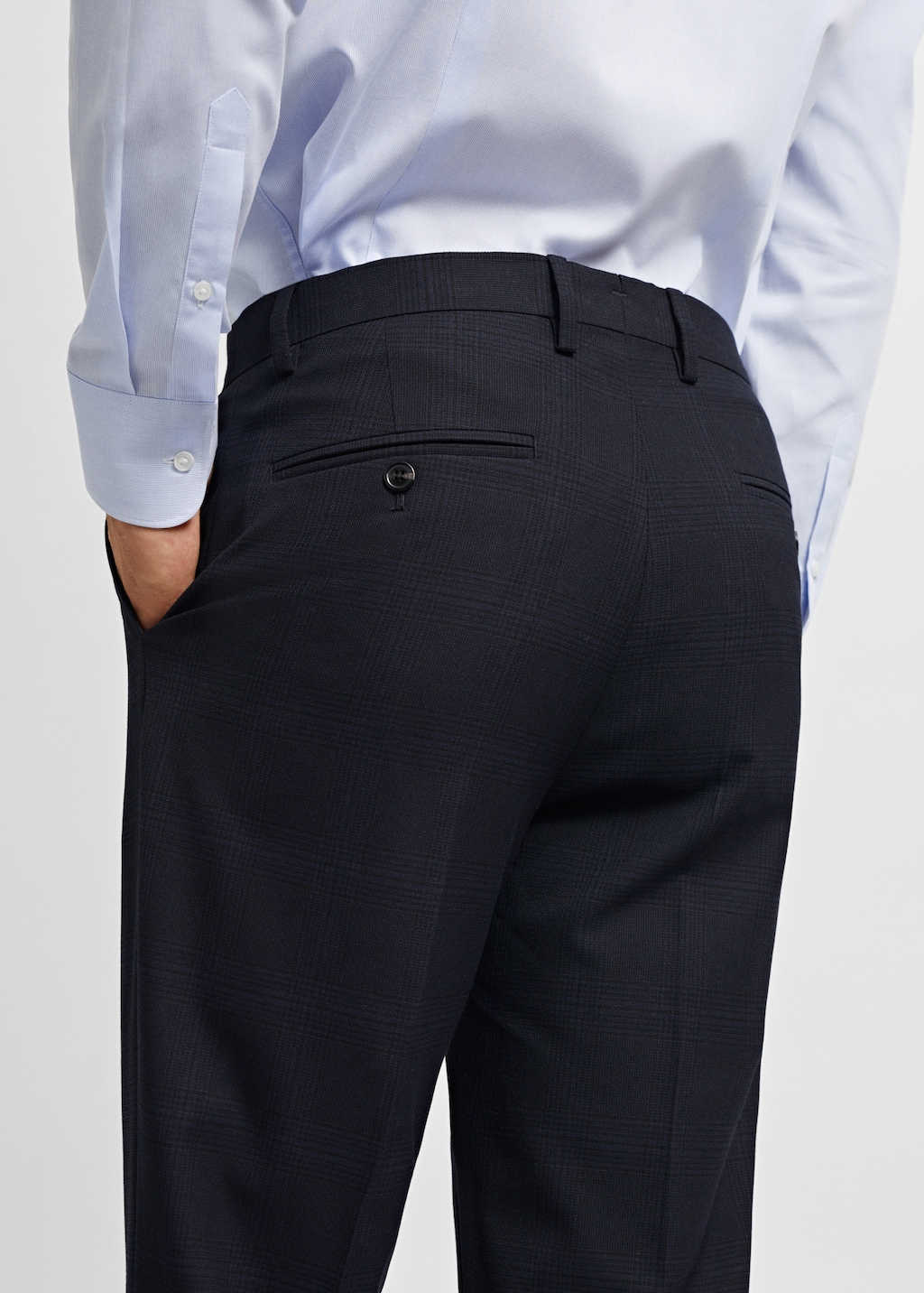 Super Slim Fit-Anzughose aus Stretchstoff - Detail des Artikels 4