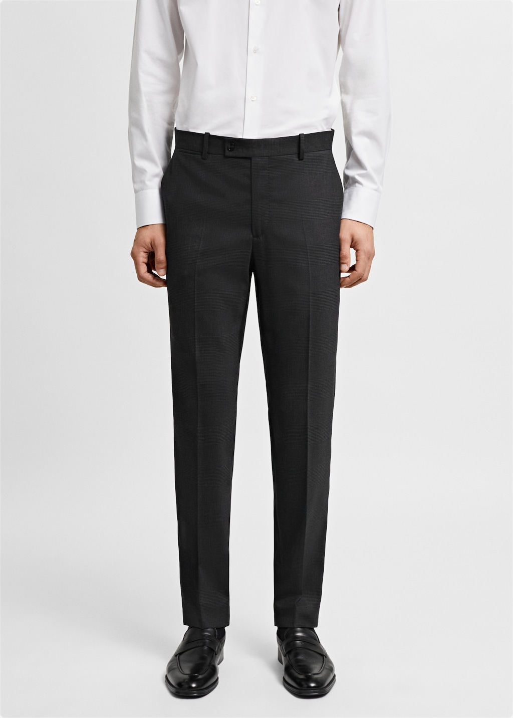 Slim fit cool wool suit trousers - Medium plane