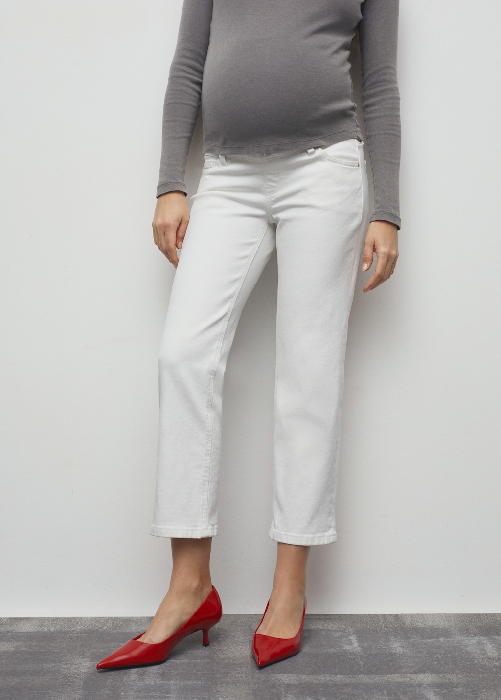 Maternity Straight Jeans - Medium plane