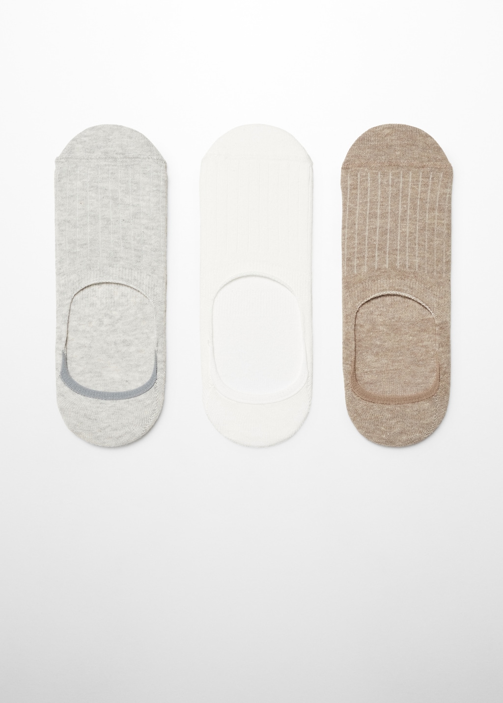 3-pack of ribbed cotton socks - Article without model