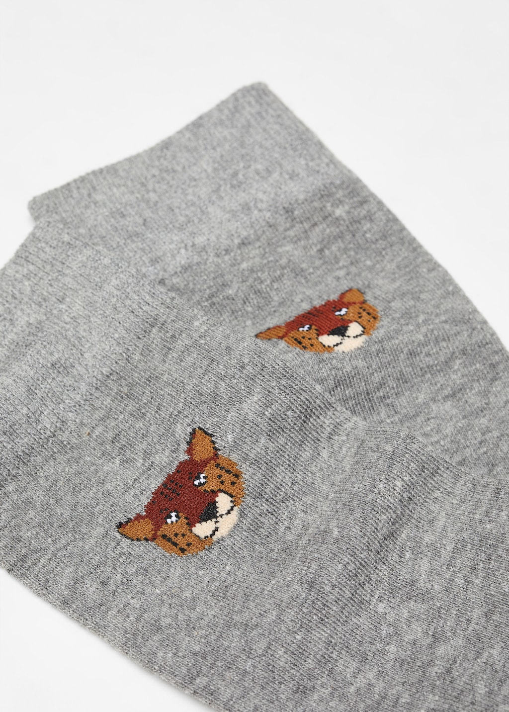 Animal embroidered cotton socks - Details of the article 8