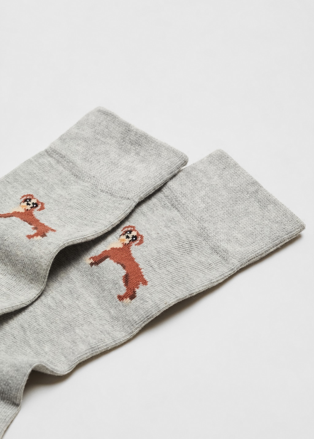 Animal embroidered cotton socks - Details of the article 8