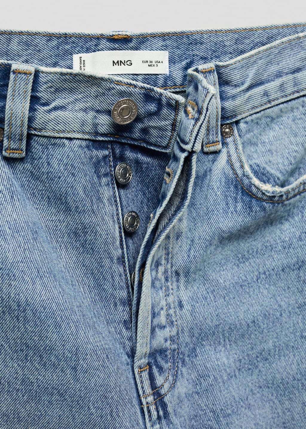 Straight jeans with forward seams - Details of the article 8