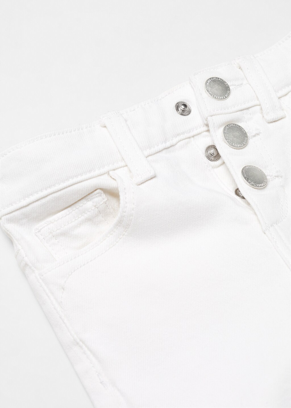 Buttons flare jeans - Details of the article 8