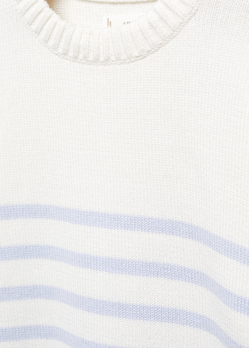 Striped cotton-blend sweater - Details of the article 8