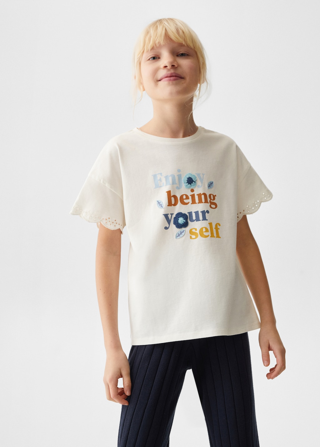 Printed message T-shirt - Medium plane