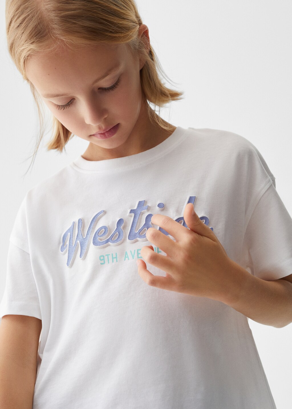 T-Shirt mit Textaufdruck - Detail des Artikels 1