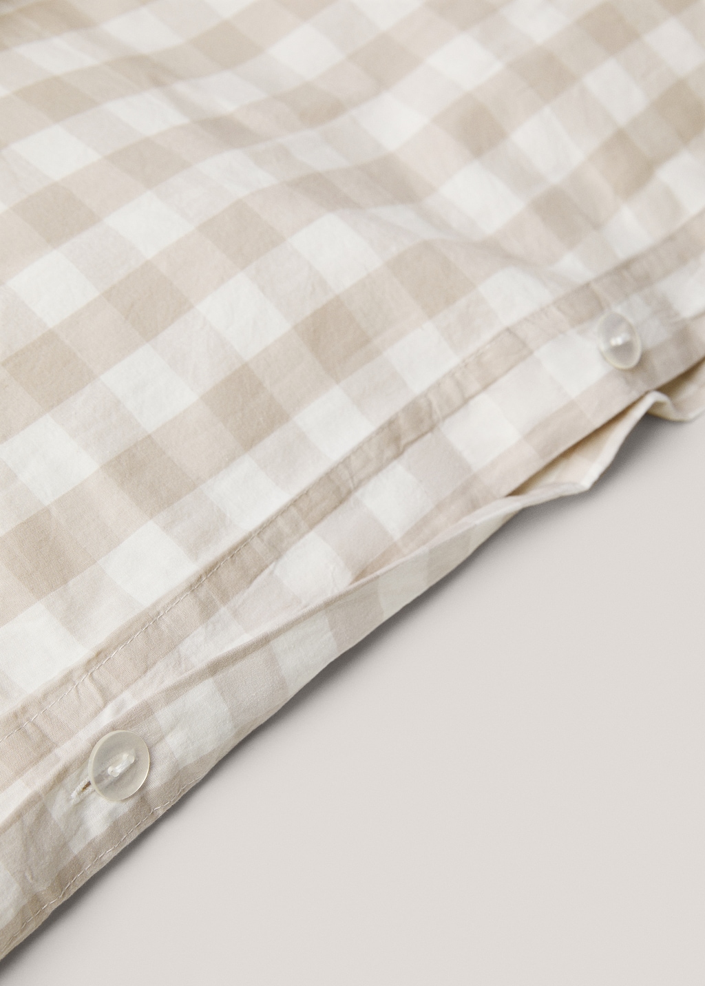 Check cotton duvet cover for king bed - Details of the article 1