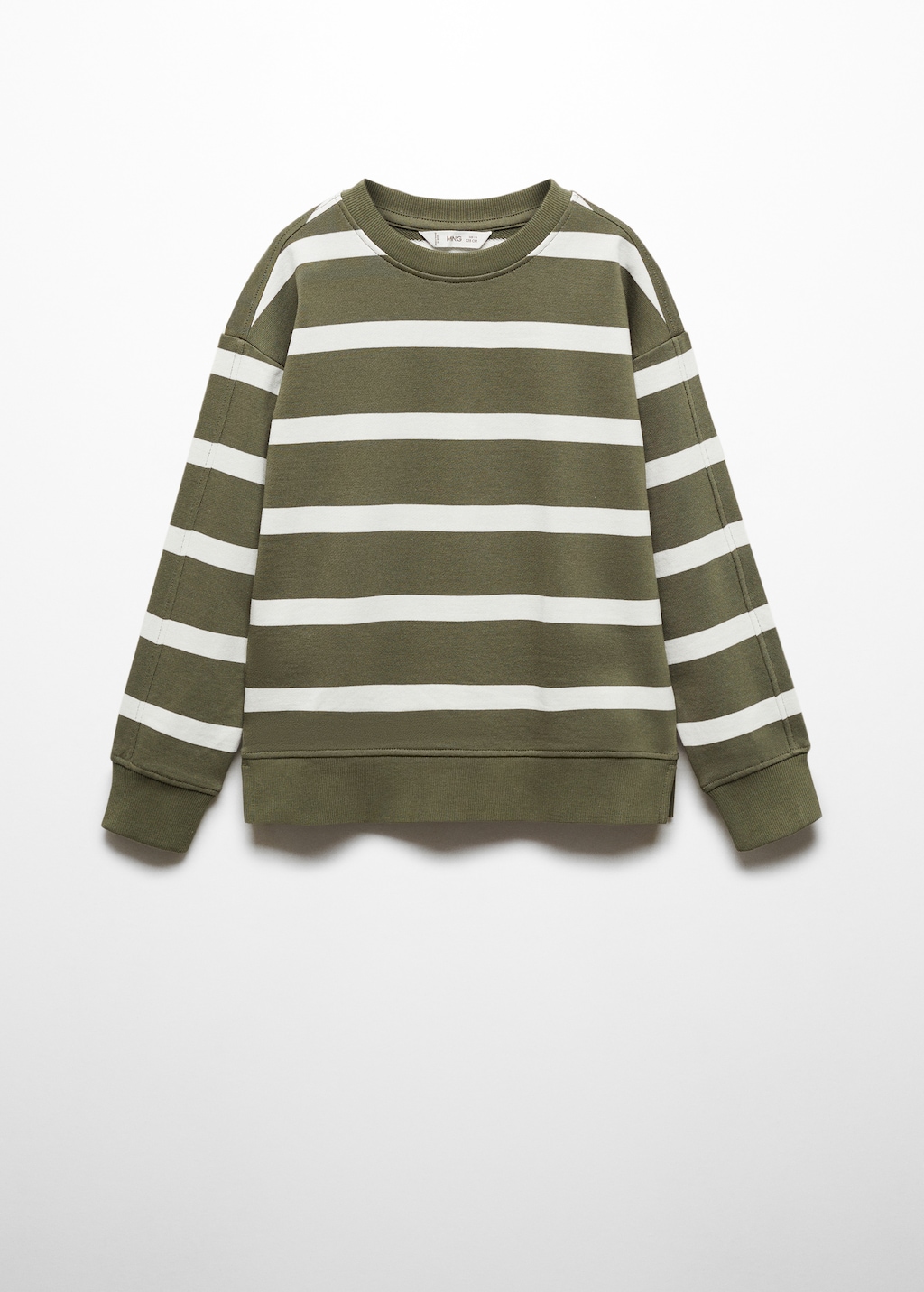 Striped cotton-blend sweatshirt - Article without model