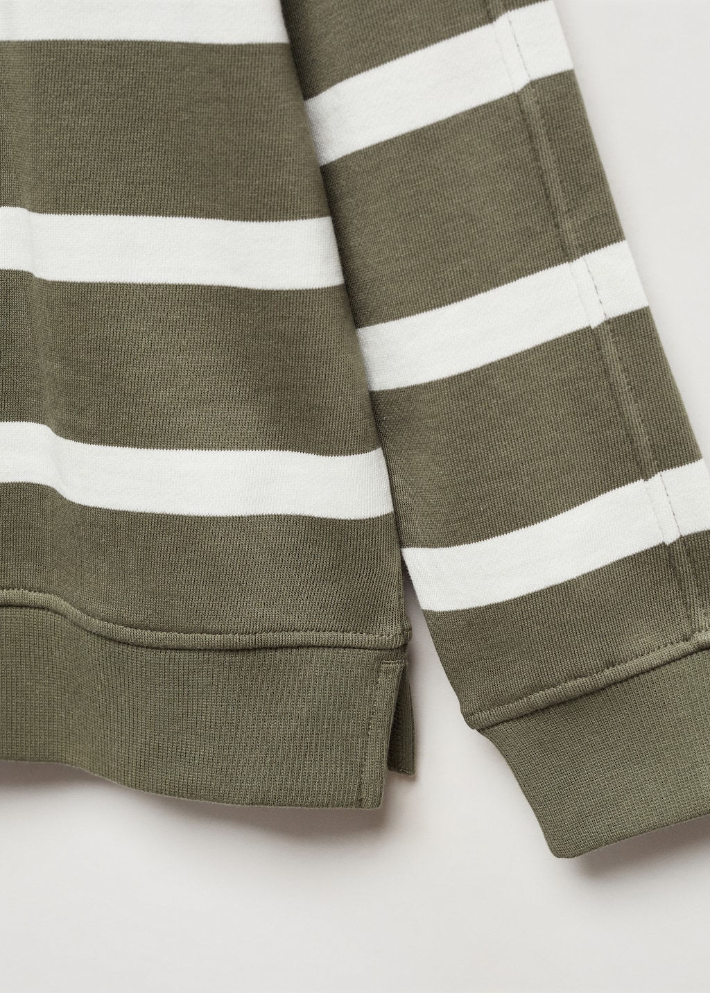 Striped cotton-blend sweatshirt - Details of the article 8