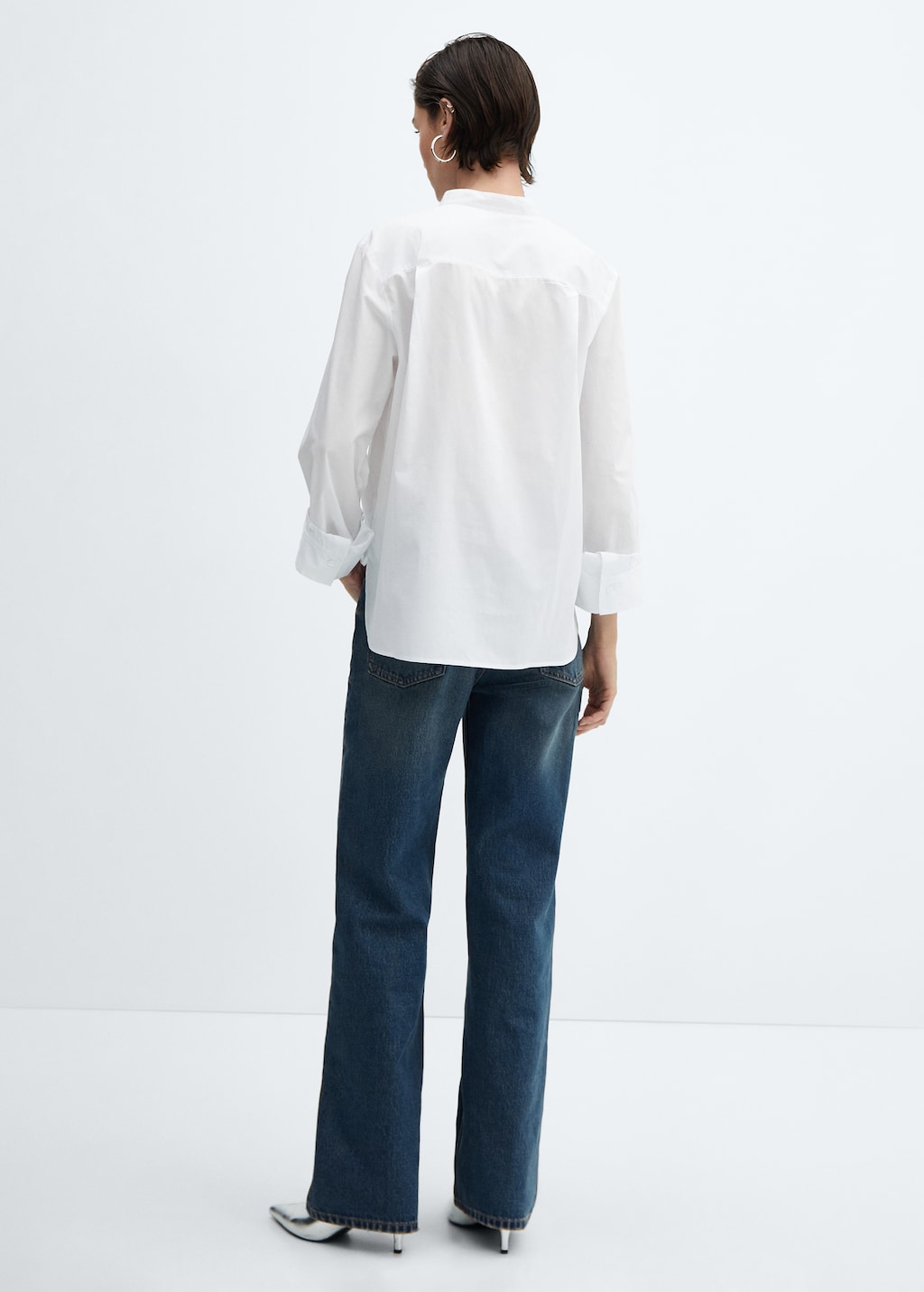 Buttoned cotton shirt - Reverse of the article