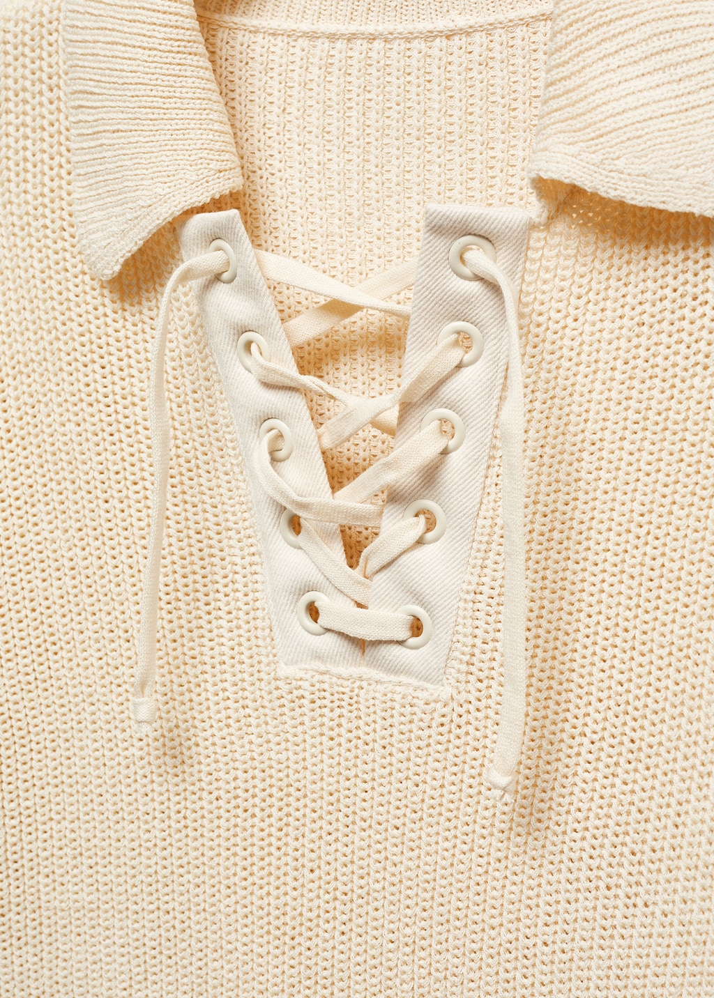 V-neck sweater with drawstring - Details of the article 8