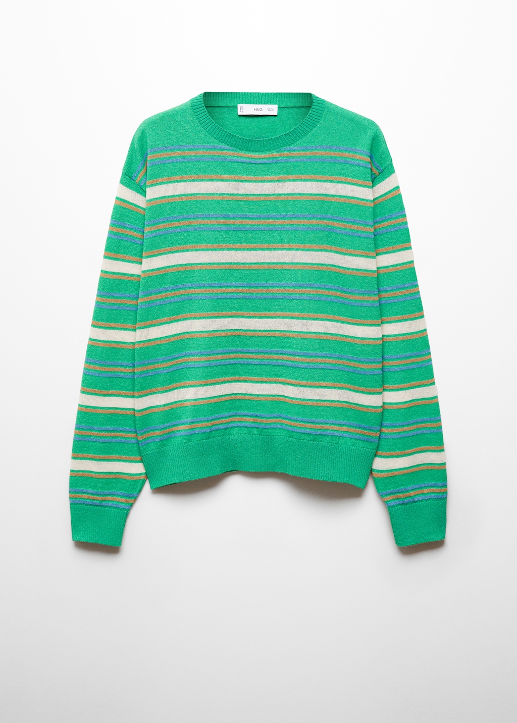 Round-neck striped sweater - Article without model