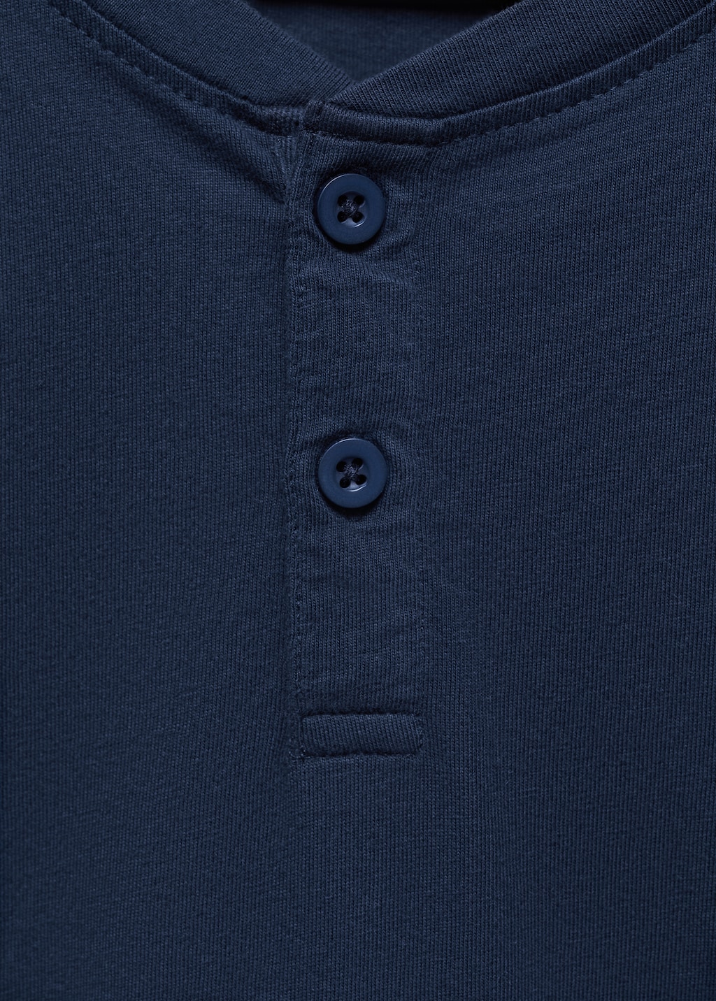 Buttoned cotton T-shirt - Details of the article 8