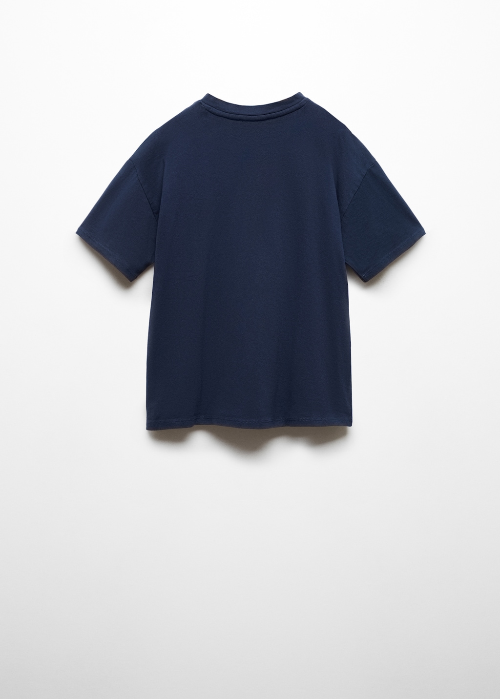 Buttoned cotton T-shirt - Reverse of the article