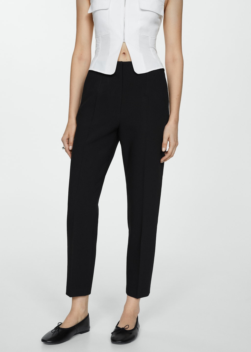 Pleat detail trousers - Medium plane