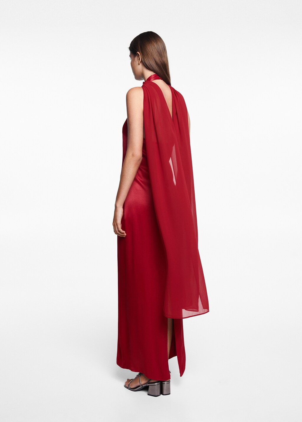 Open back dress cape - Reverse of the article