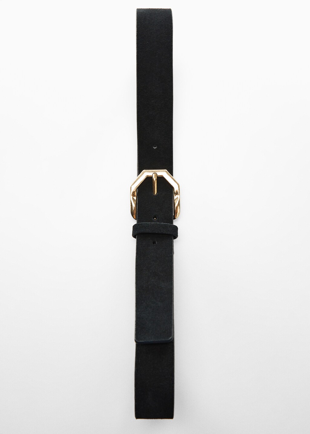 Irregular buckle leather belt - Details of the article 5