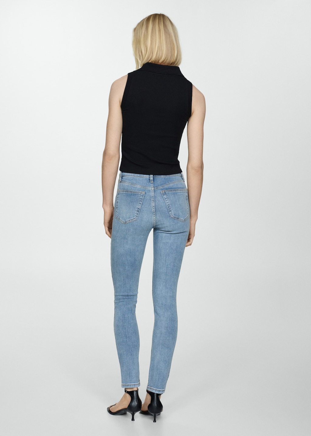 High-rise skinny jeans - Reverse of the article