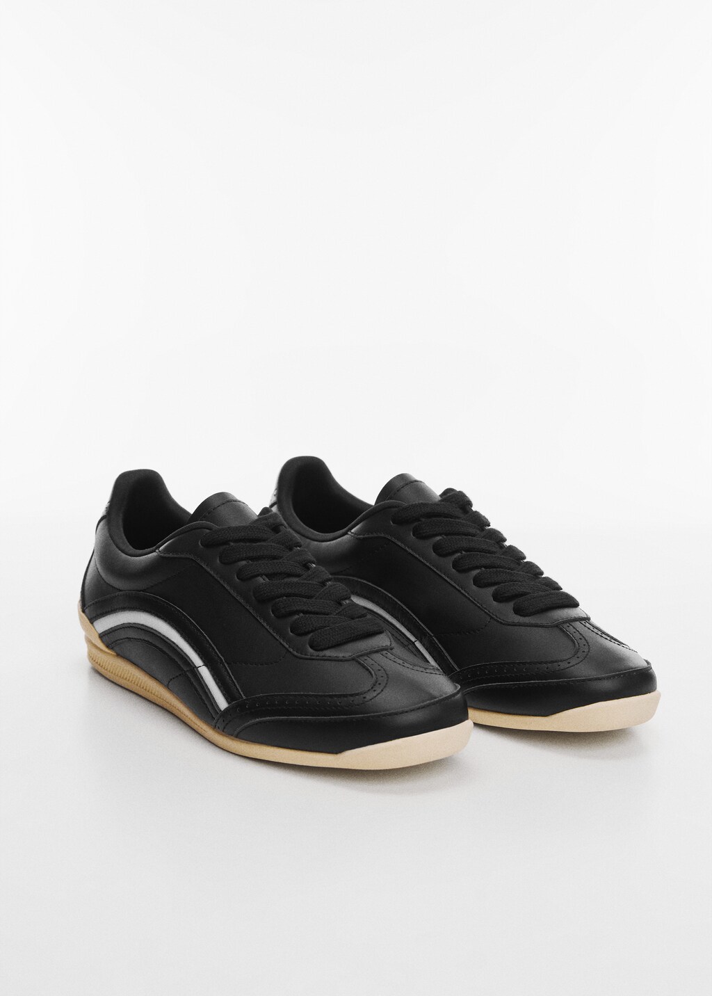 Lace-up leather sneakers - Medium plane