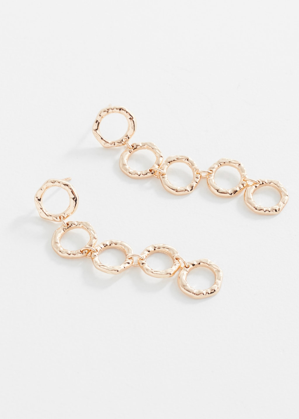 Boucles d'oreilles pendantes cercles - Plan moyen