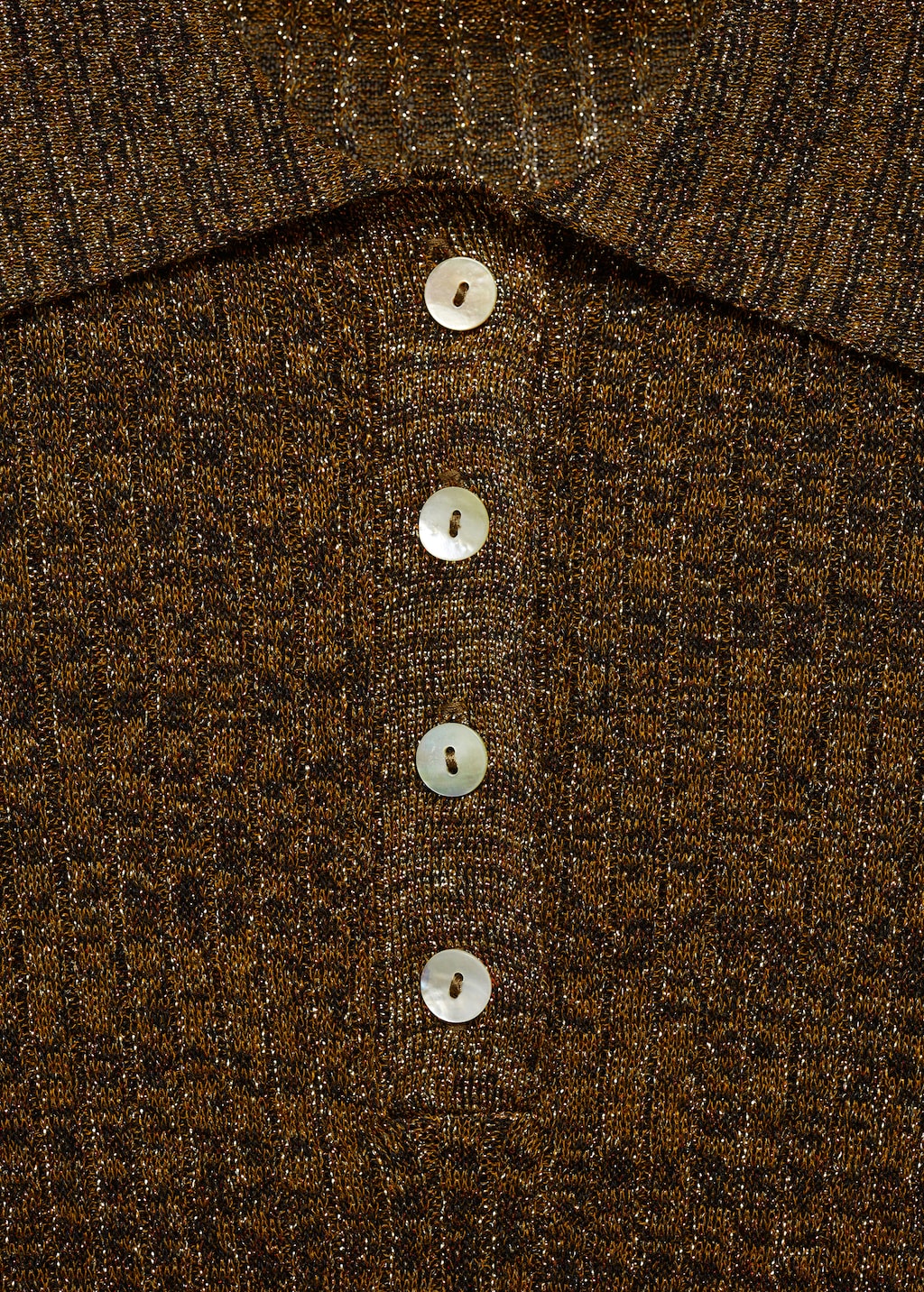 Lurex polo neck sweater - Details of the article 8