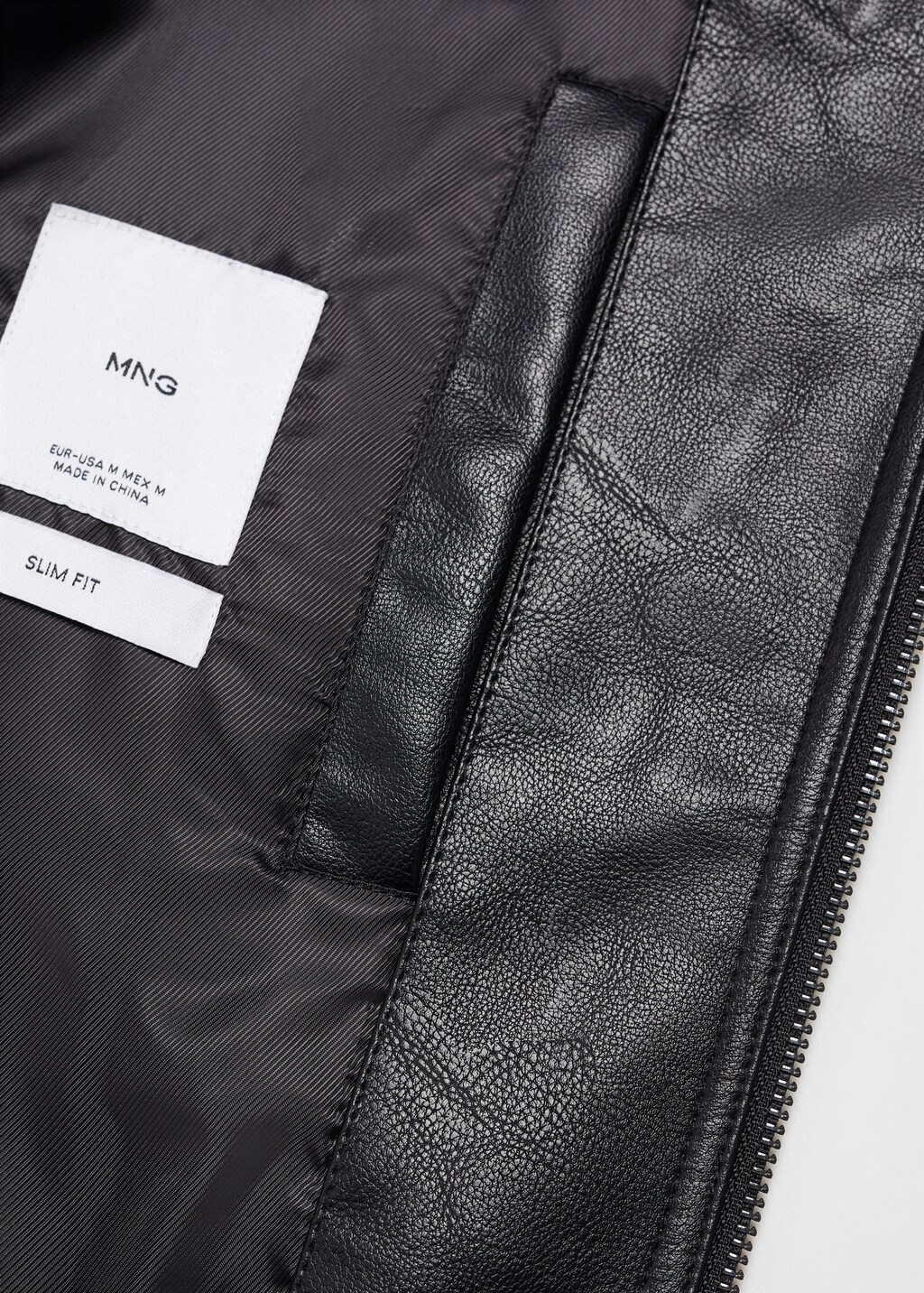 Nappa leather-effect jacket - Details of the article 8