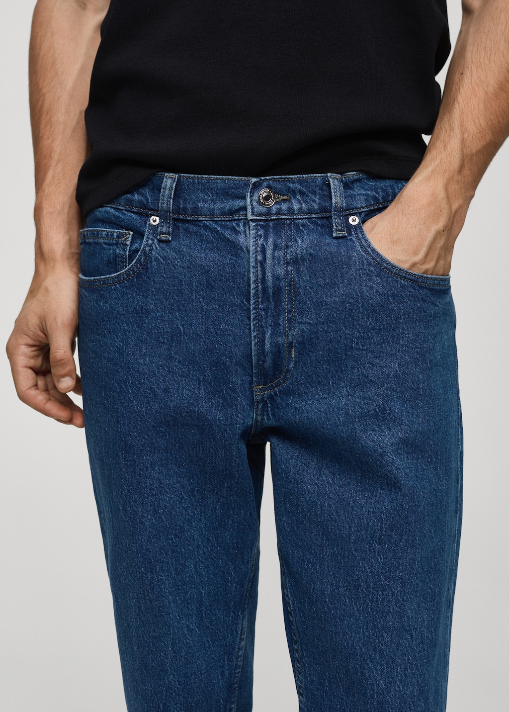 Tapered-fit jeans - Details of the article 1