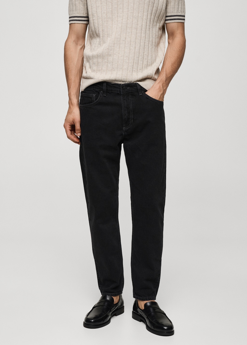 Tapered-fit jeans - Medium plane