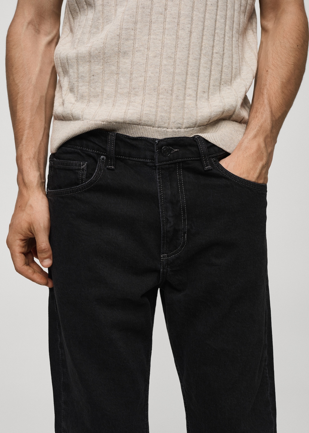 Tapered-fit jeans - Details of the article 1