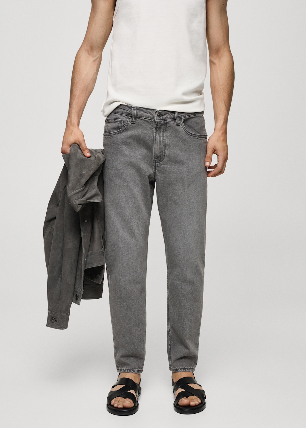 Tapered-fit jeans - Medium plane