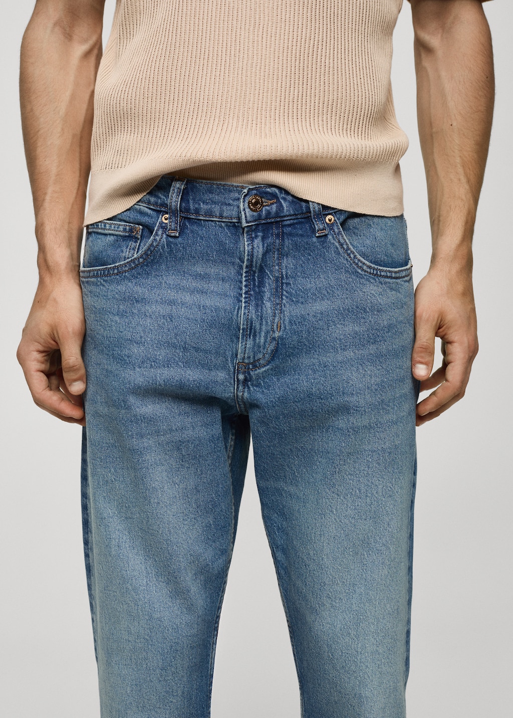 Tapered-fit jeans - Details of the article 1